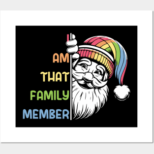 That family member (Santa) - Funny Christmas gift Posters and Art